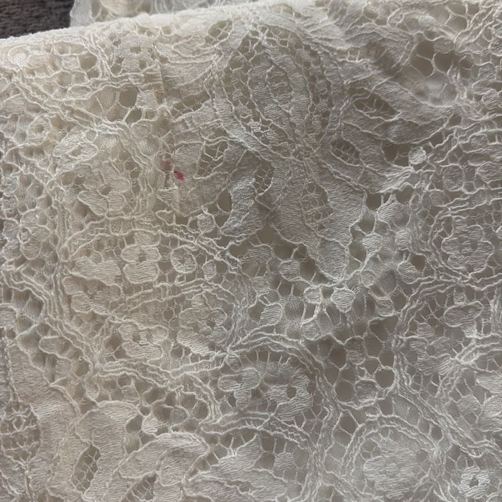 Lulus White Lace Short Sleeve Jumpsuit Bridal Wedding Rehearsal Sz S - Picture 10 of 11